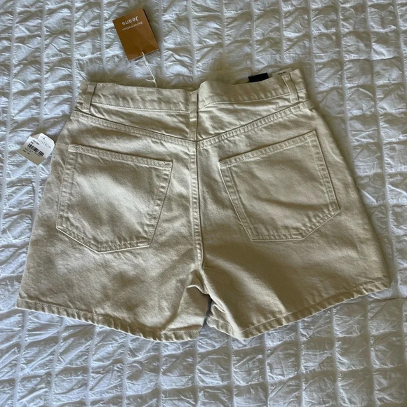 Reformation Cream Jean Shorts - Picture 6 of 9